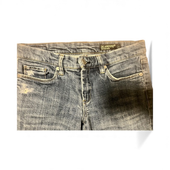 Blank NYC Crop Girlfriend Women's Blue Jeans - Picture 6 of 7